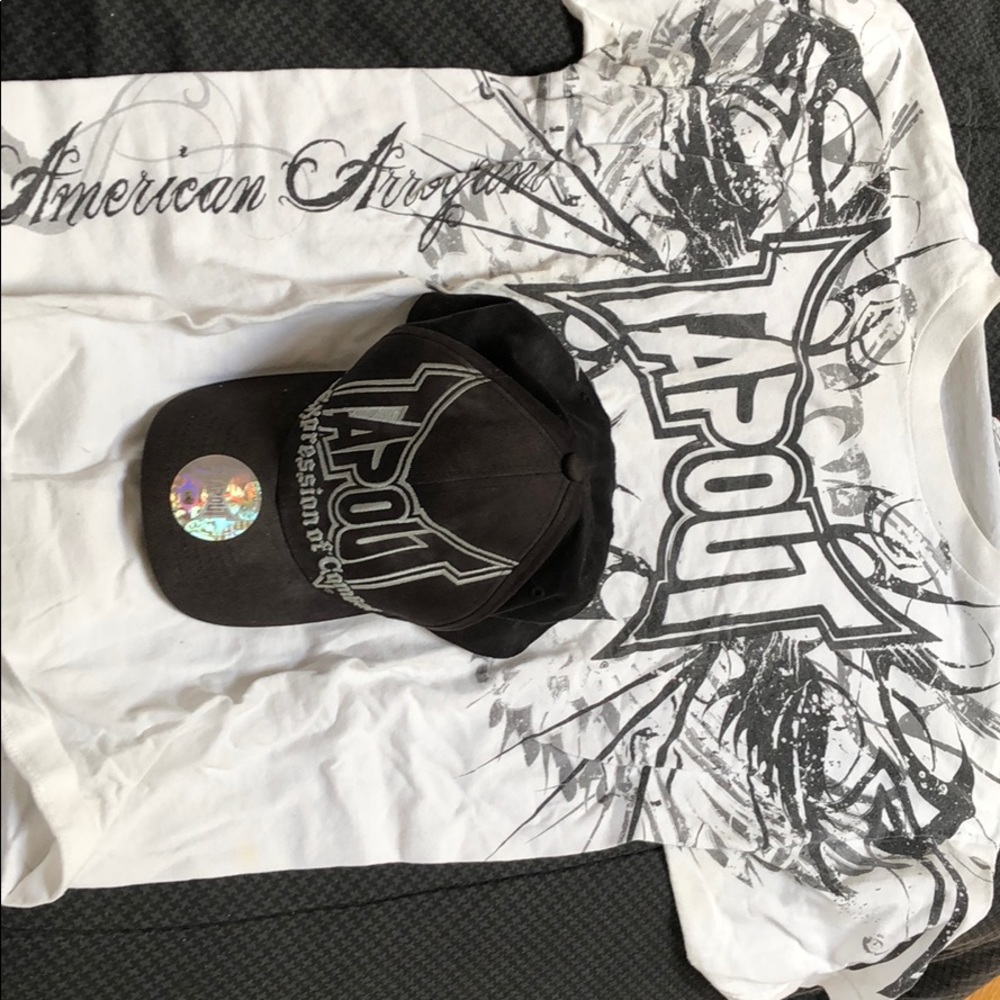 Tapout shirt and hat